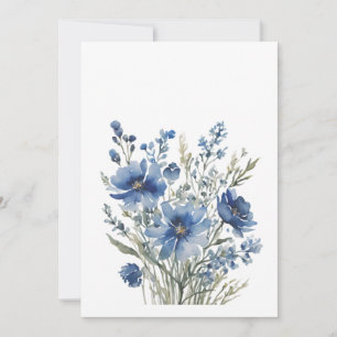 Blumenstrauß Elegante Wasserfarbe Dankeskarte