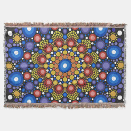 Blumenstrauß Fraktal Retro Mandala Decke