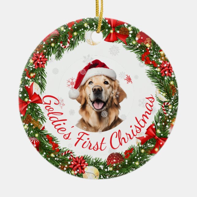 Blumenstrauß für Haustiere Keramik Ornament (Vorne)