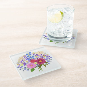 Blumenstrauss Glasuntersetzer