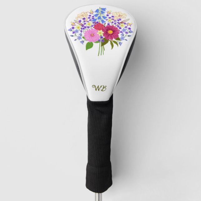 Blumenstrauß Golf-Schutzhaube Golf Headcover (Vorderseite)