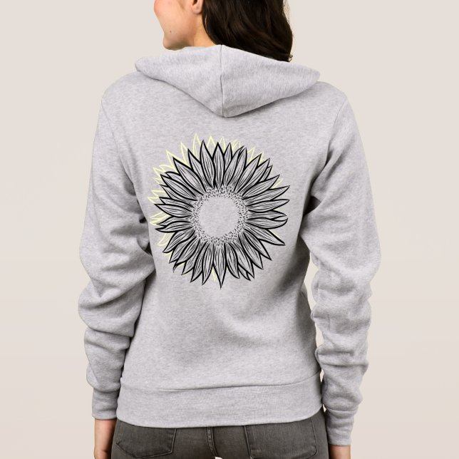 Blumenstrauß-Hängematte Hoodie (Rückseite)