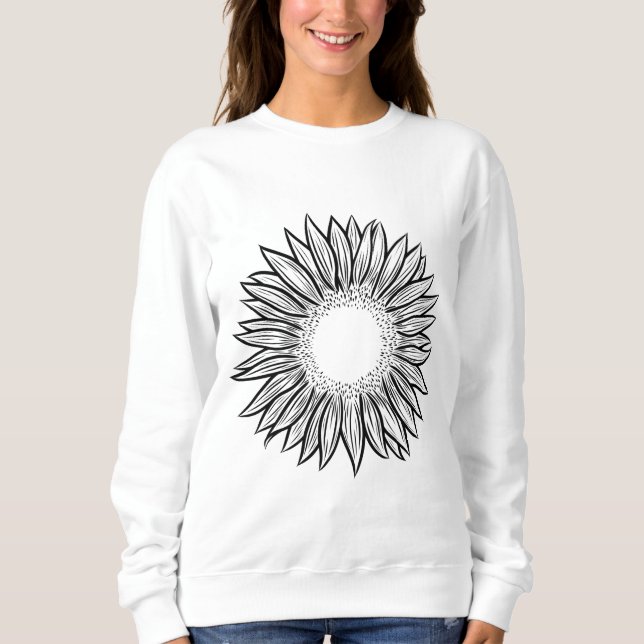 Blumenstrauß-Hängematte Sweatshirt (Vorderseite)