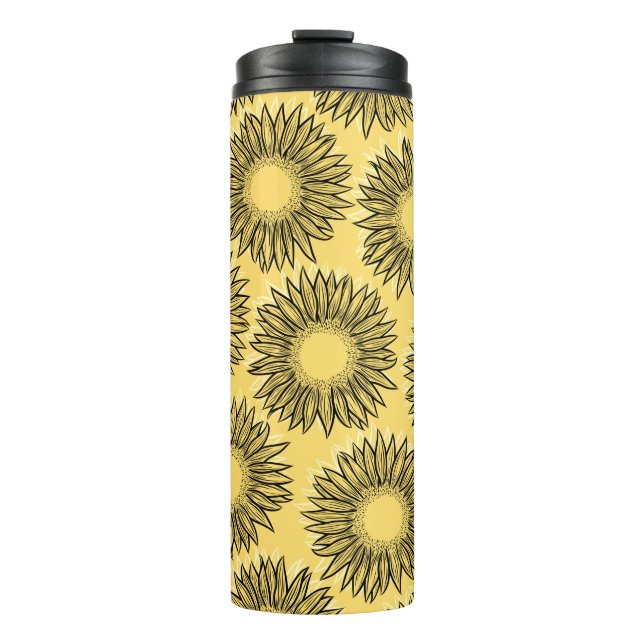 Blumenstrauß-Hängematte Thermosbecher (Vorderseite)