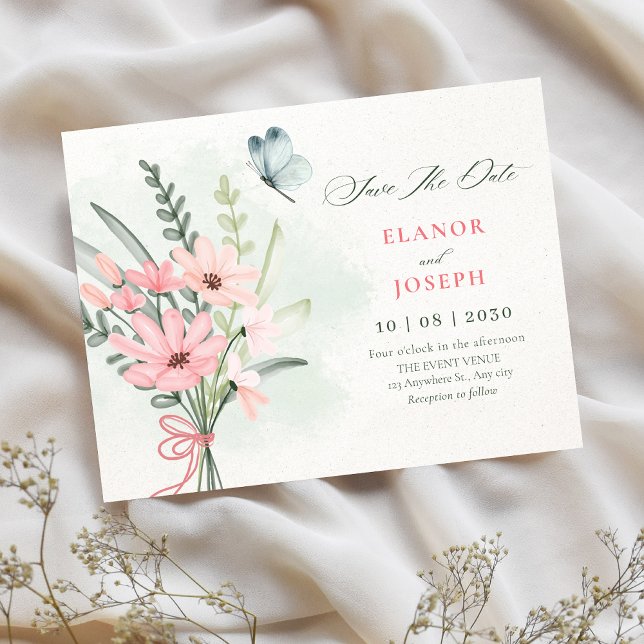 Blumenstrauß-Hochzeit Save The Date (Von Creator hochgeladen)
