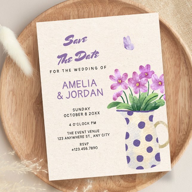 Blumenstrauß-Hochzeit Save The Date (Von Creator hochgeladen)