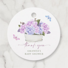 Blumenstrauß Hydrangea Geschenkanhänger