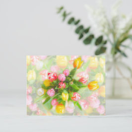 Blumenstrauß im Vintagen Look Postkarte