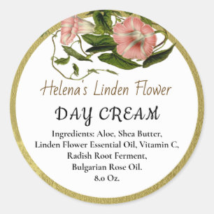 Blumenstrauß-Imitate Gold Schönheit Creme Business Runder Aufkleber