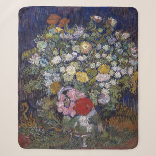 Blumenstrauß in einer Vase Van Gogh Sherpadecke