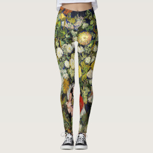 Blumenstrauß in einer Vase von Vincent Van Gogh Leggings