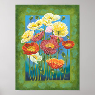 Blumenstrauß in Grenze I Poster