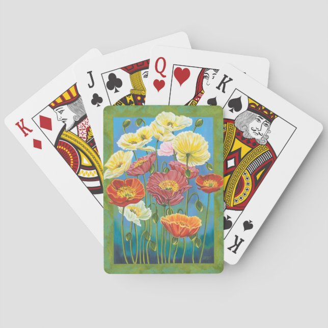 Blumenstrauß in Grenze I Spielkarten (Rückseite)