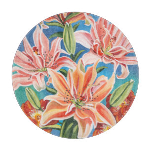 Blumenstrauß in Grenze II Schneidebrett