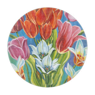 Blumenstrauß in Grenze III Schneidebrett