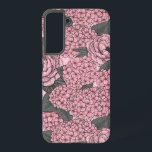 Blumenstrauß in Rosa Samsung Galaxy Hülle<br><div class="desc">Blume,  handgezogene Peelings und Hydrangeas,  Vektor-nahtlose Muster</div>