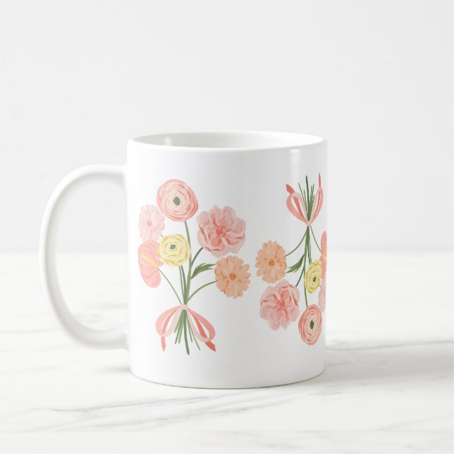 Blumenstrauß Kaffeetasse (Links)