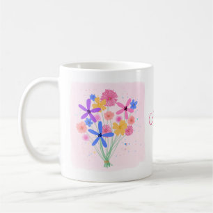 Blumenstrauß Kaffeetasse
