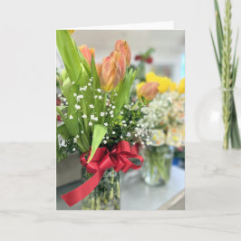 Blumenstrauß Karte