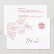 Blumenstrauß-Kunst Chinesische Hochzeiten Details