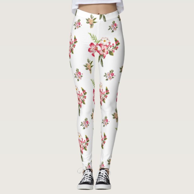 Blumenstrauß Leggings (Vorderseite)