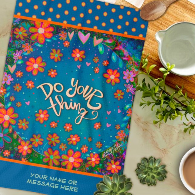 Blumenstrauß machen Ihren Angebotsnamen Geschirrtuch (Von Creator hochgeladen)