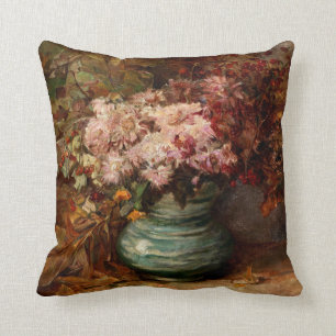 Blumenstrauß mit Chrysanthemen und Ringelblumen Kissen
