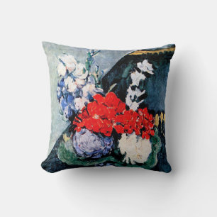 Blumenstrauß mit Little Delft, Paul Cezanne Kissen