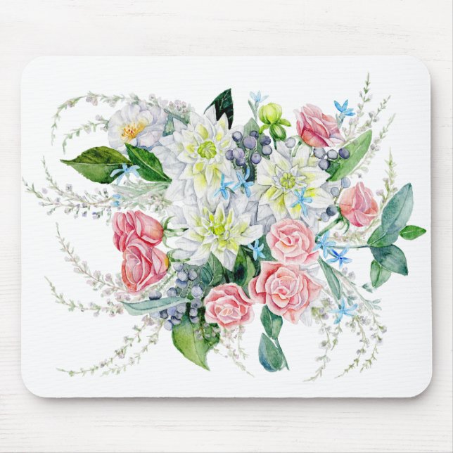 Blumenstrauß Mousepad (Vorne)