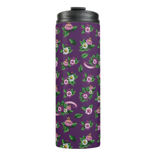 Blumenstrauß-Muster Frida Kahlos   Purlpe Thermosbecher