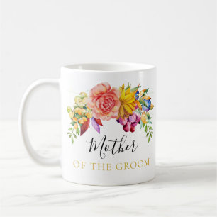 Blumenstrauß-Mutter des Bräutigams Kaffeetasse