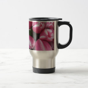Blumenstrauß, Pink Tulips, Blume Reisebecher