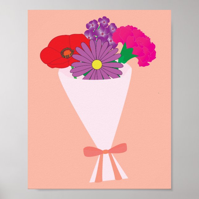 Blumenstrauß Poster (Vorne)