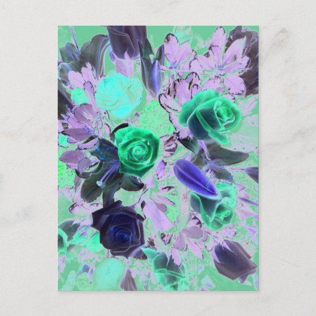 Blumenstrauß Postkarte (Vorderseite)