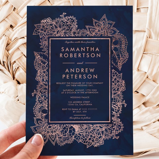 Blumenstrauß Rose Goldmedaille Hochzeit in Aquarel Einladung (Von Creator hochgeladen)