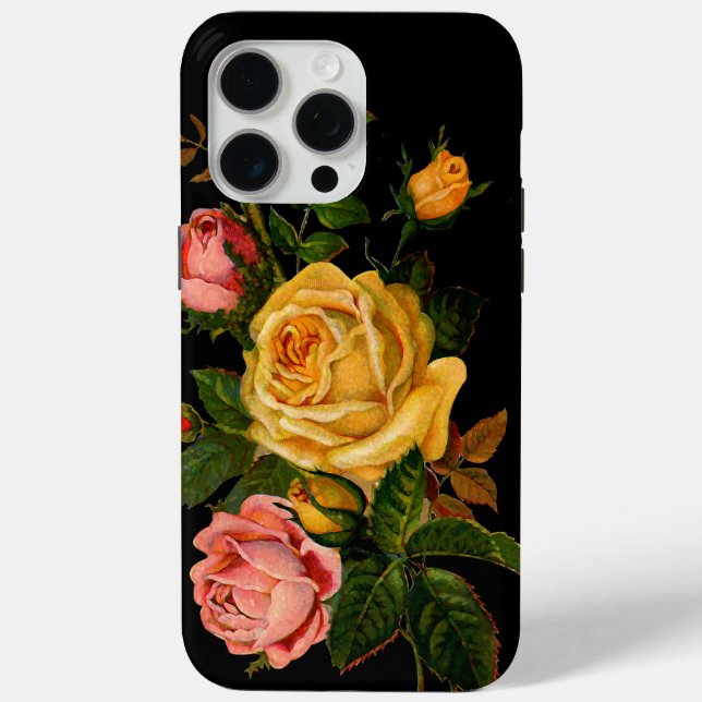 Blumenstrauß Rose Schwarz Rosa Gelb title_seo2 (Rückseite)