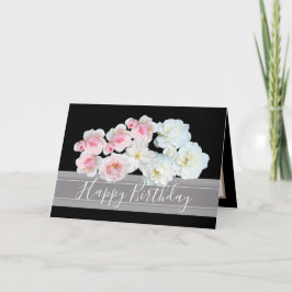 Blumenstrauß, Rosen und Blume Geburtstag Karte