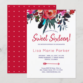 Blumenstrauß, rustikal, bohenhaft, blauer Blumenst Einladung