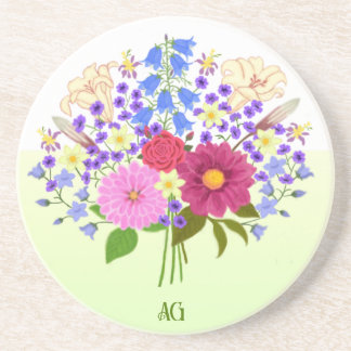 Blumenstrauss Sandstone Coasters Getränkeuntersetzer