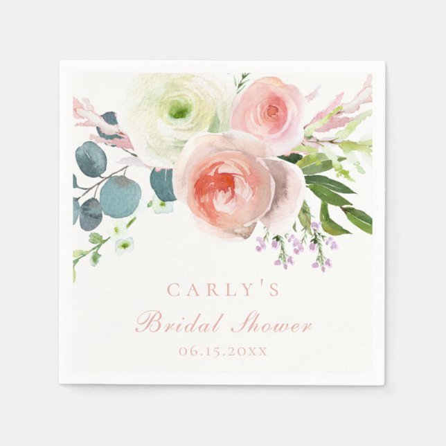 Blumenstrauß Serviette (Vorderseite)