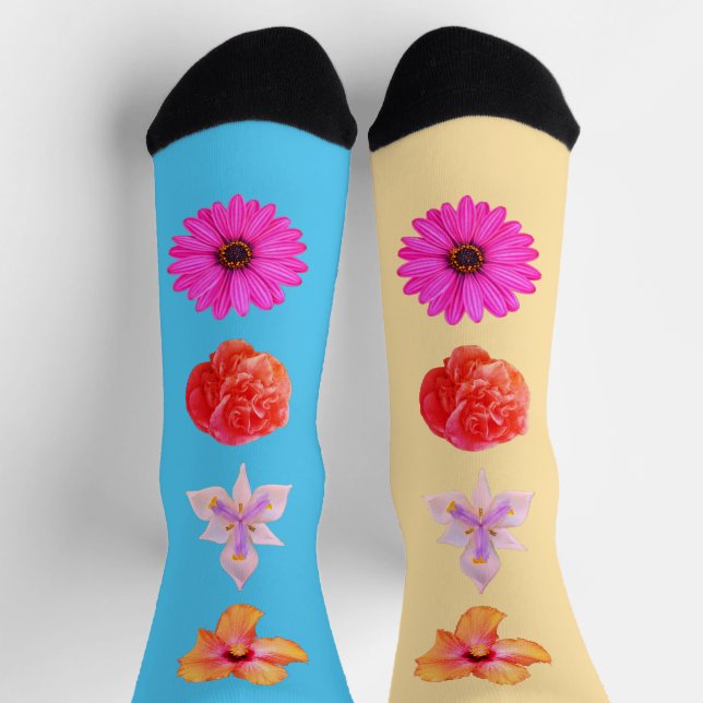 Blumenstrauß-Socken Socken (Oben)