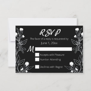 Blumenstrauß-UAWG RSVP Karte