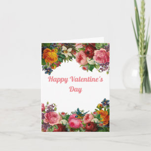 Blumenstrauß Valentinstag Karte