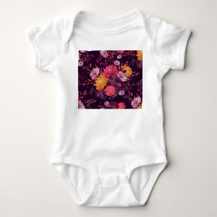 Blumenstrauß Vintag: Herbstgärtnerei Baby Strampler