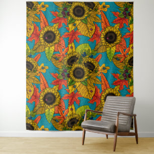 Blumenstrauß Wandteppich