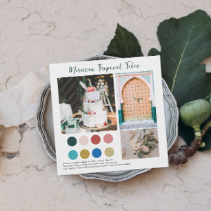 Blumensträuße   Marokkanische Farbpalette Einladung