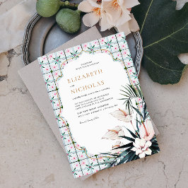 Blumensträuße | Tropische Hochzeit in Marokko Einladung