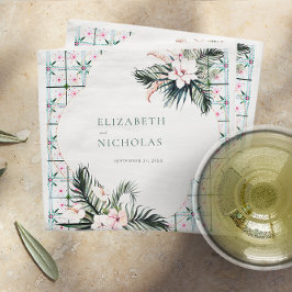 Blumensträuße | Tropische Hochzeit in Marokko Serviette