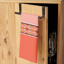 Blumenstreifen Geschirrtuch