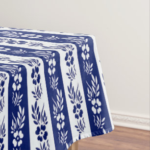 Blumenstreifenmuster Tischdecke